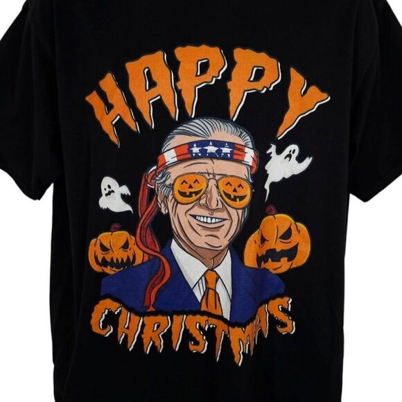 Port & Company Other - Joe Biden Halloween T Shirt Mens Size XL Black Happy Christmas Funny Humor Joke